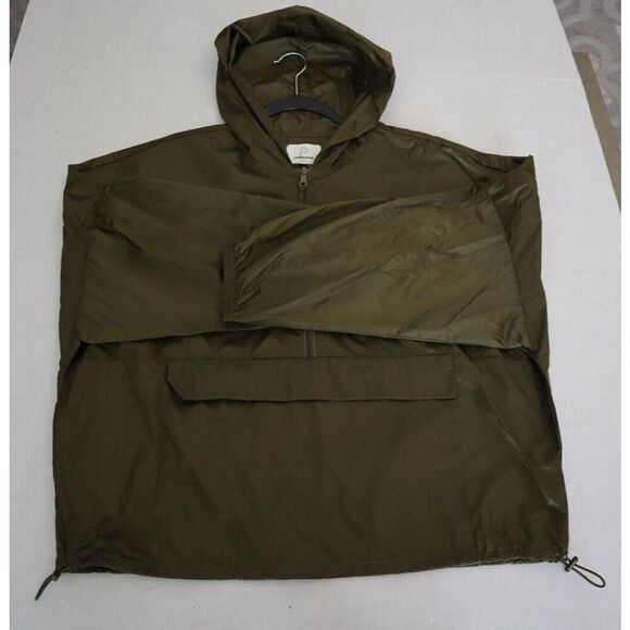 Offline x Aerie Women's Sz M Olive Green Packable Half Zip Windbreaker Jacket - Picture 9 of 9